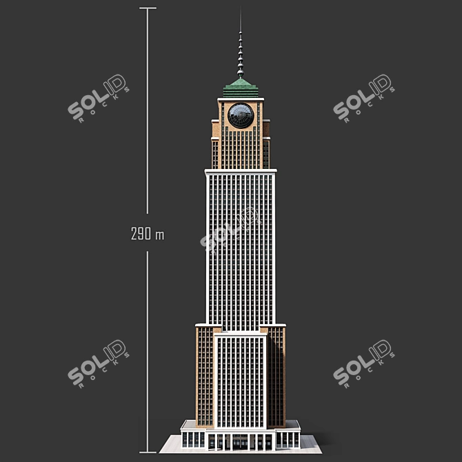 Skyscraper 3D Model Exterior Pack 3D model image 6