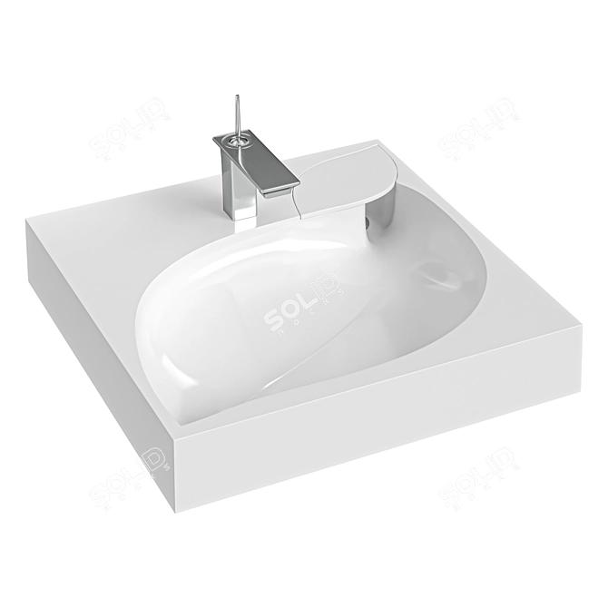 Madera List 60x60 см Sink 3D model image 1