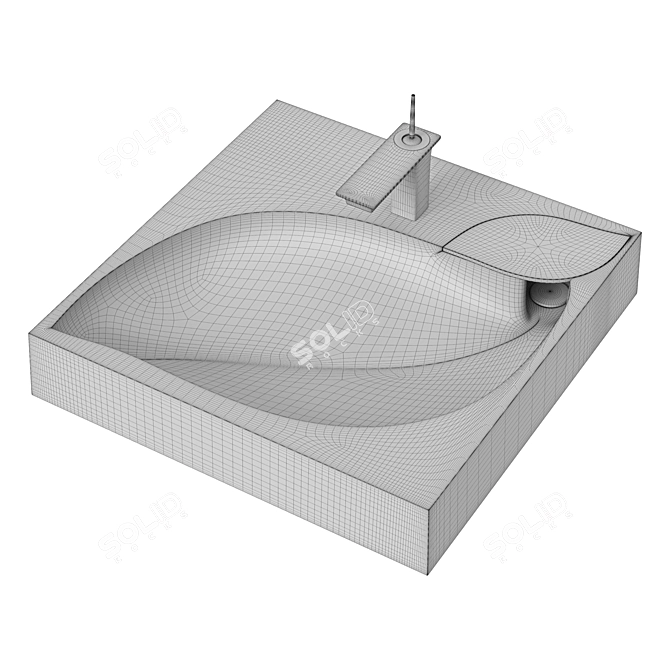 Madera List 60x60 см Sink 3D model image 4