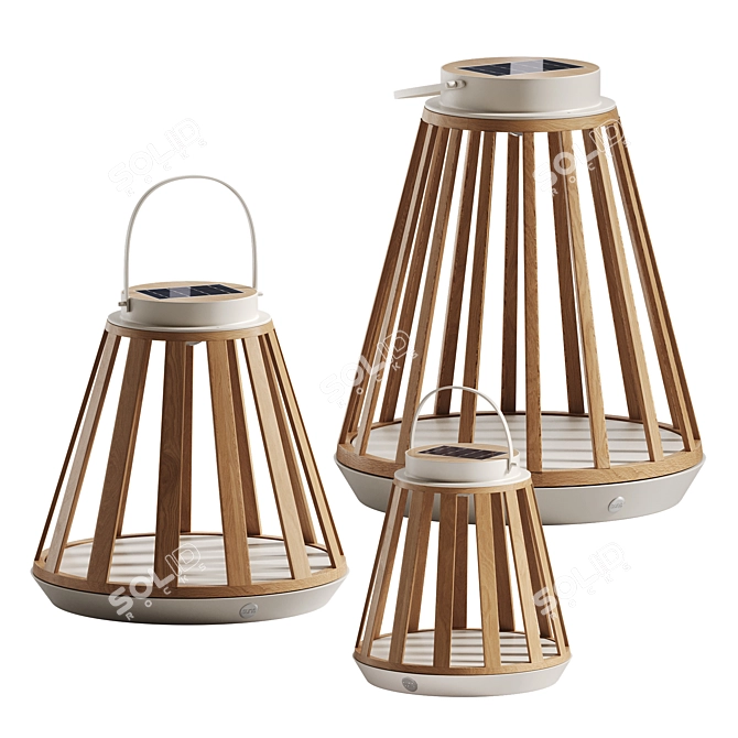 Sonora Solar Outdoor Lamps Set 3D model image 4