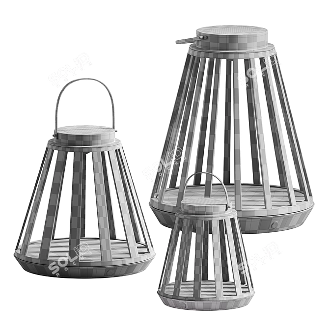 Sonora Solar Outdoor Lamps Set 3D model image 7