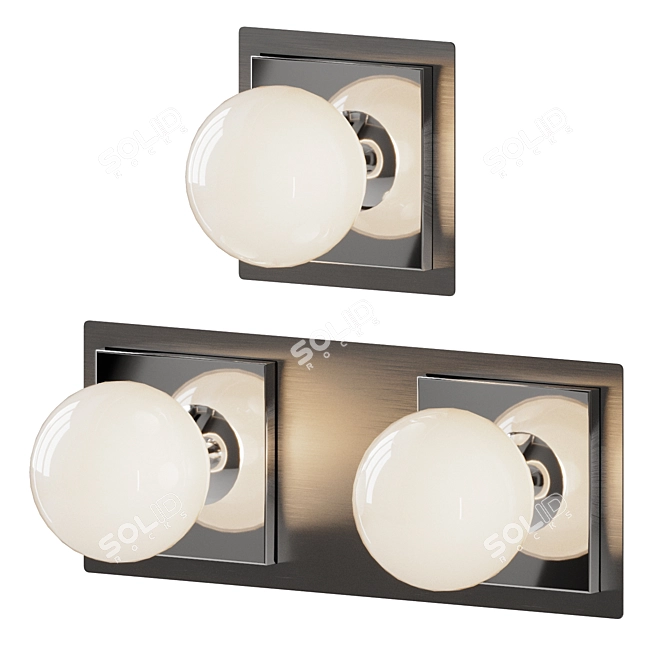 Modern Escada Wall Sconce Set 3D model image 1