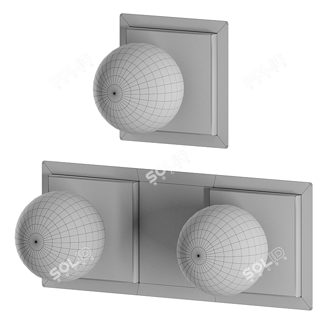Modern Escada Wall Sconce Set 3D model image 4