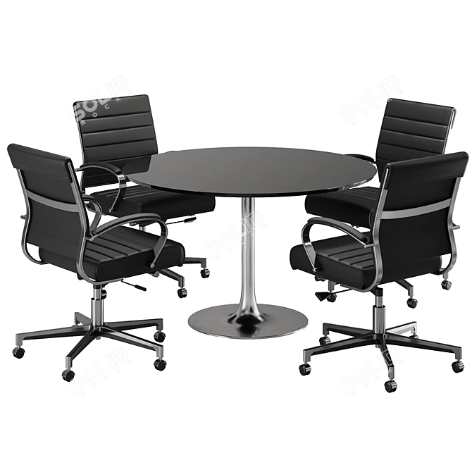 Modern Office Set16 Conference Chair 3D model image 2