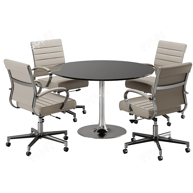 Modern Office Set16 Conference Chair 3D model image 5