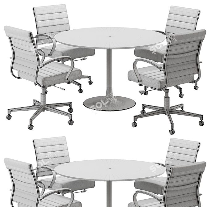 Modern Office Set16 Conference Chair 3D model image 6