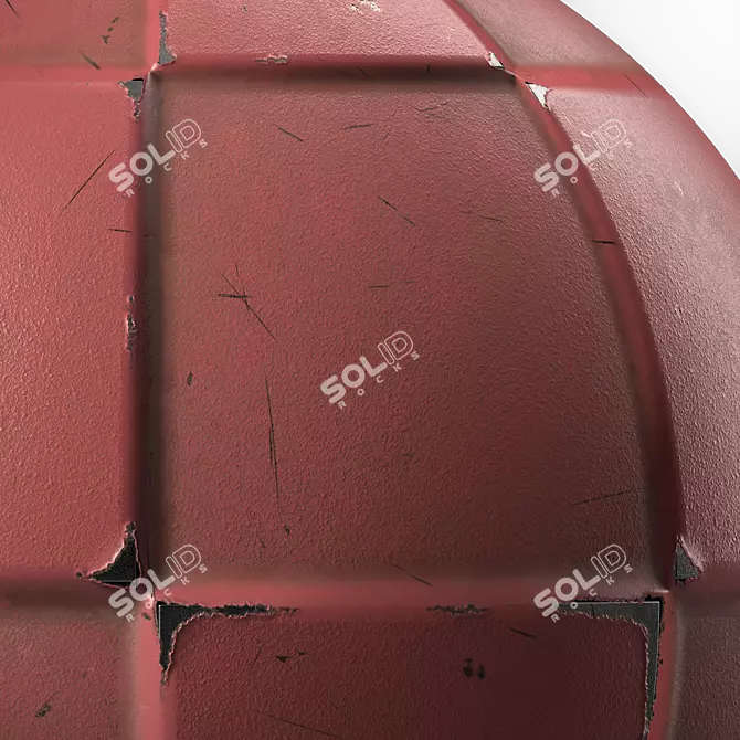 Metal Panels PBR Painting Textures 3D model image 2