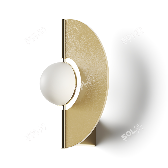 Modern Yoyo Designer Wall Light 3D model image 4