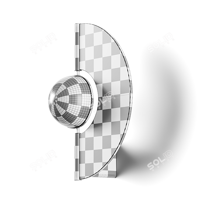 Modern Yoyo Designer Wall Light 3D model image 5