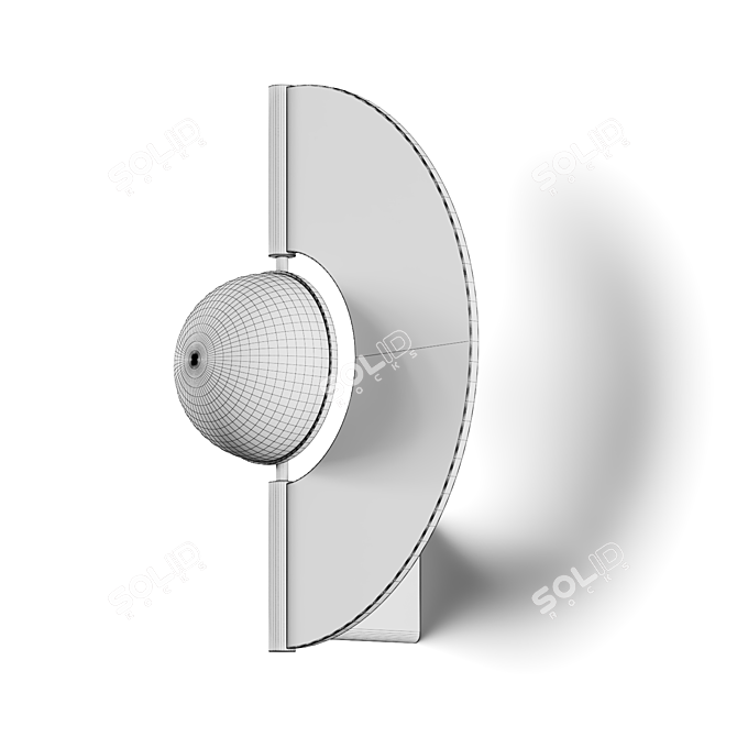 Modern Yoyo Designer Wall Light 3D model image 6