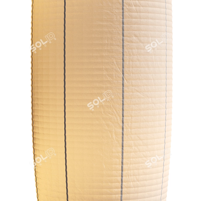 Contemporary Metal Round Base Floor Lamp 3D model image 4