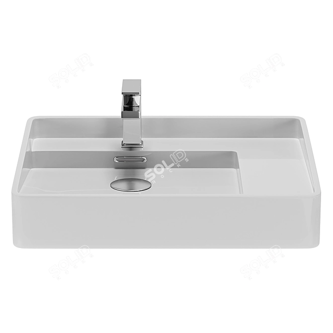 Elegant Arezzo Above Counter Basin 3D model image 2