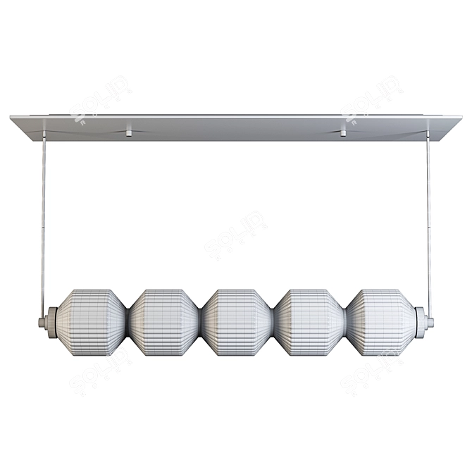 Elegance Defined: Reign Linear Chandelier 3D model image 5