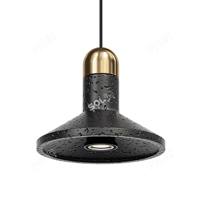 ImperiumLoft RARITY Black Pendant Light 3D model image 3