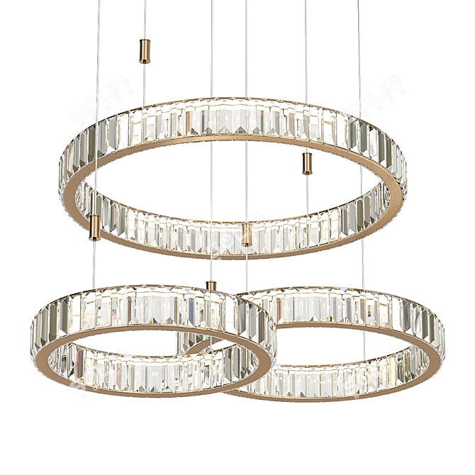 BERTOLDA L D40+60+80 Chandelier 3D model image 1