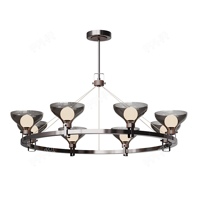 WOLFGANG 8 Ceiling Chandelier, Unique 3D model image 1