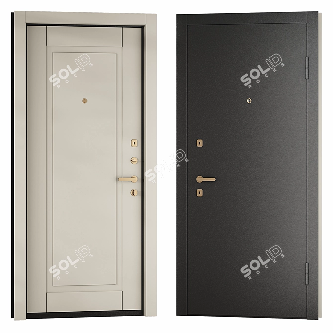 Prime Decor Panel Guardian Door 3D model image 2