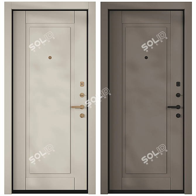 Prime Decor Panel Guardian Door 3D model image 4