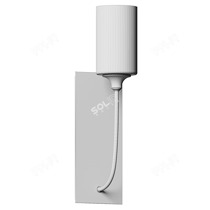 Elegant Rectangular Celeste Wall Sconce 3D model image 5