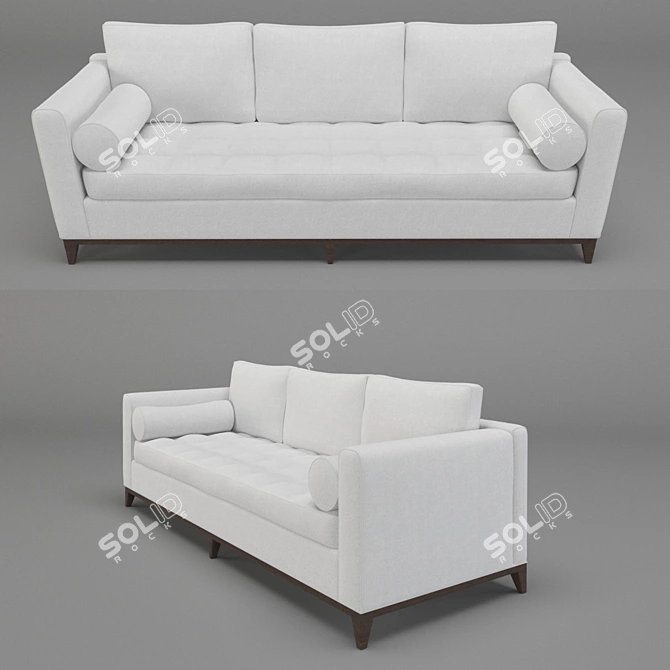 Elegant A.Rudin Sofa 3D model image 2