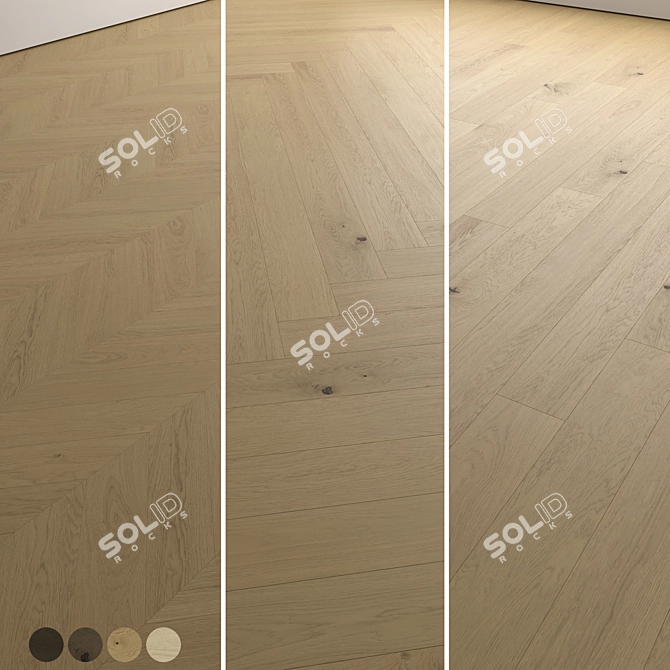 Wooden Floors 3D Model Set 3D model image 1