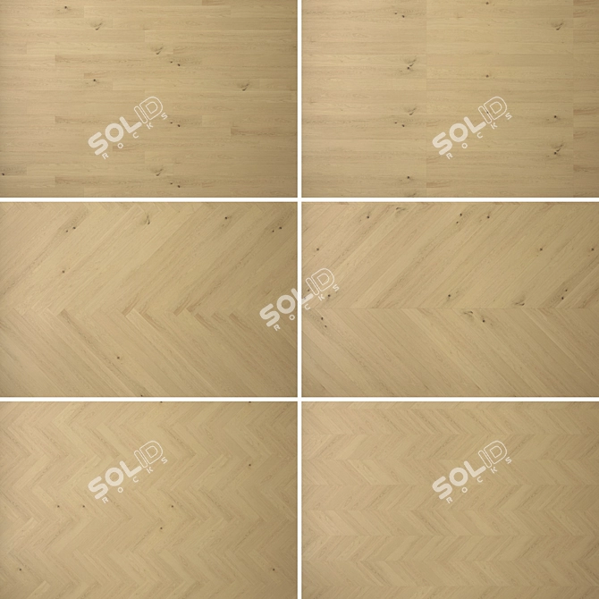 Wooden Floors 3D Model Set 3D model image 2