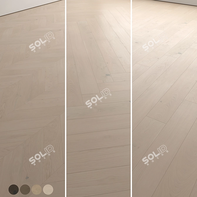 Premium 3D Wood Floor Collection 3D model image 1