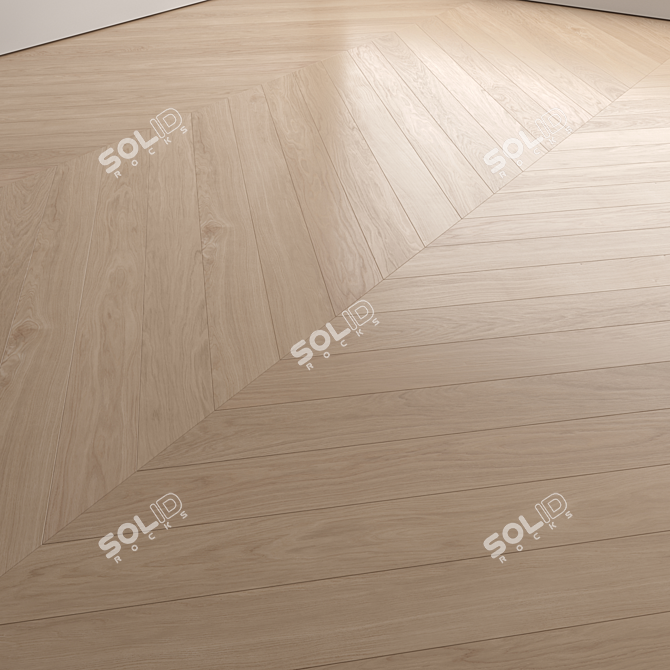 Modern Wood Floor Set Collection 3D model image 3