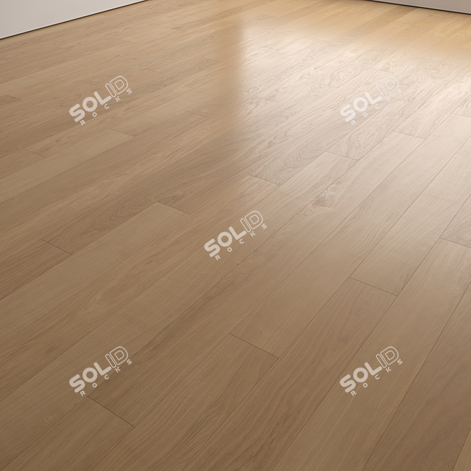 Modern Wood Floor Set Collection 3D model image 4