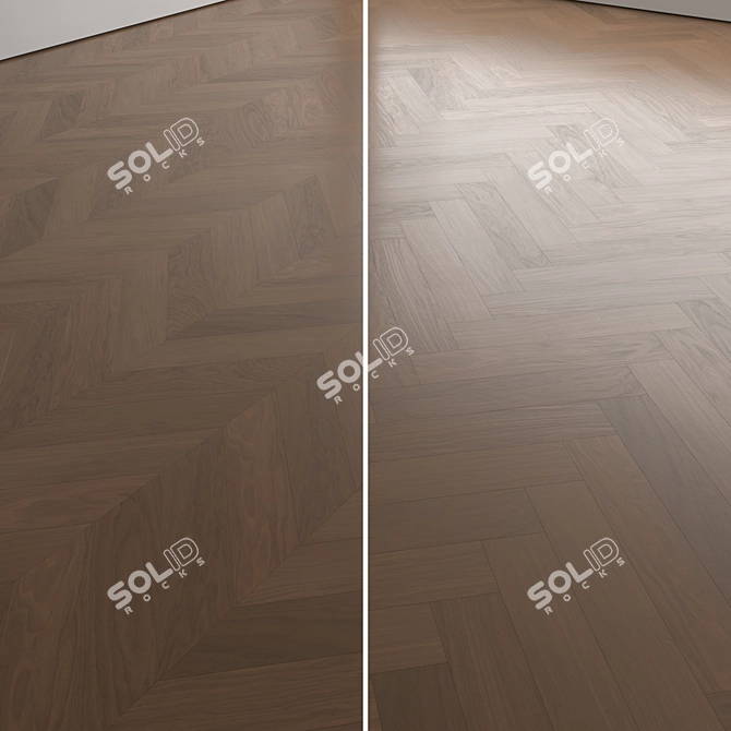 Modern Wood Floor Set Collection 3D model image 5