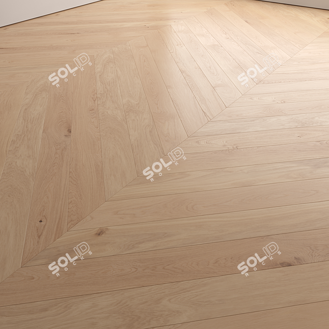 Premium Wood Floor 3D Model 3D model image 3