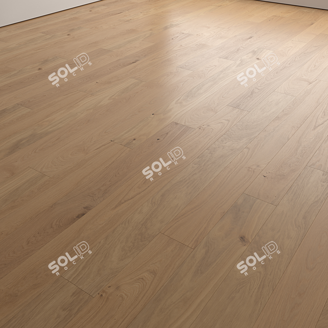 Premium Wood Floor 3D Model 3D model image 5