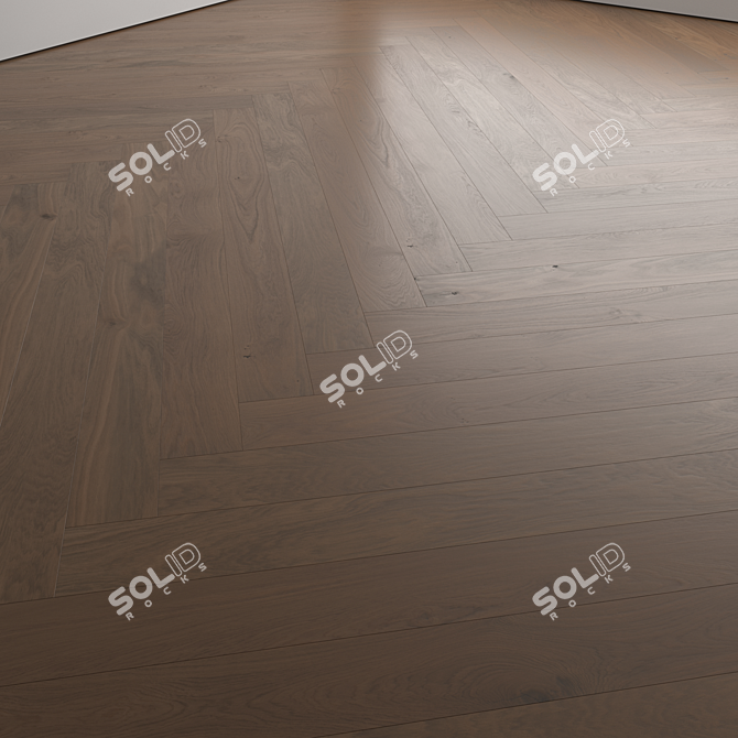 Premium Wood Floor 3D Model 3D model image 6