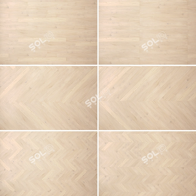 High-Quality 3D Wood Floor Set 3D model image 2