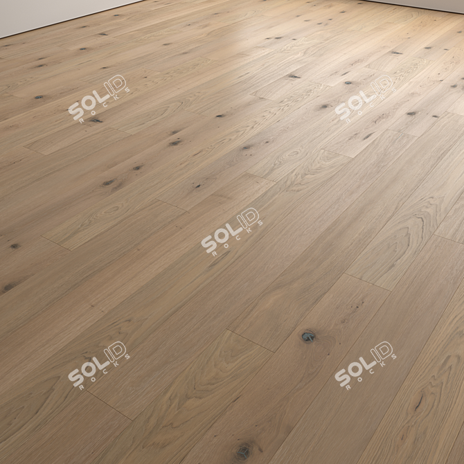 Luxury Wood Floor Set 3D 3D model image 4