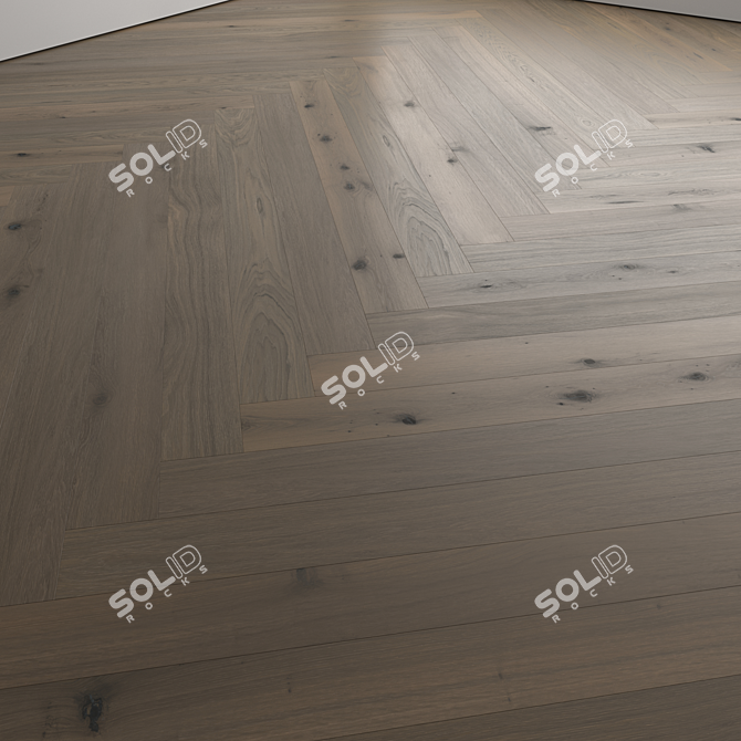 Luxury Wood Floor Set 3D 3D model image 6