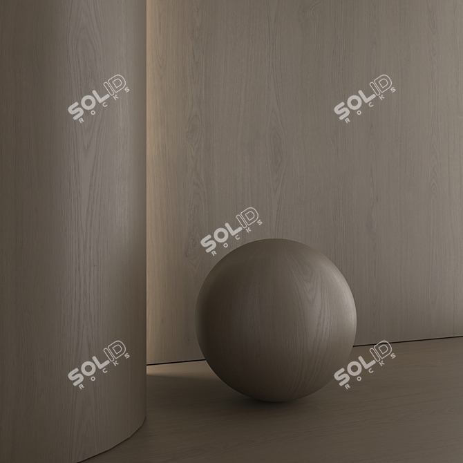 Oak 17 PBR Textures Set 3D model image 5