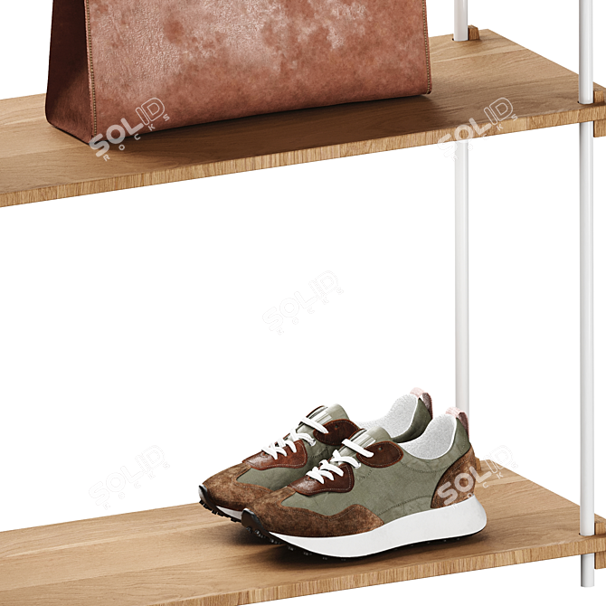 Customizable Floor Standing Shelving System 3D model image 3