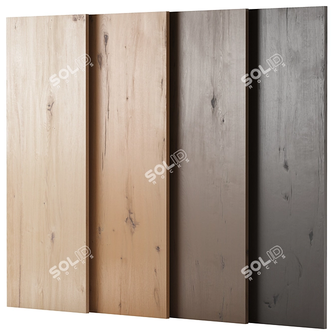 Oak Wood Texture Pack 3D 3D model image 1