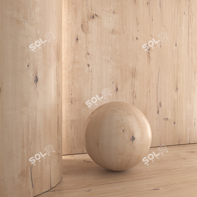 Oak Wood Texture Pack 3D 3D model image 3