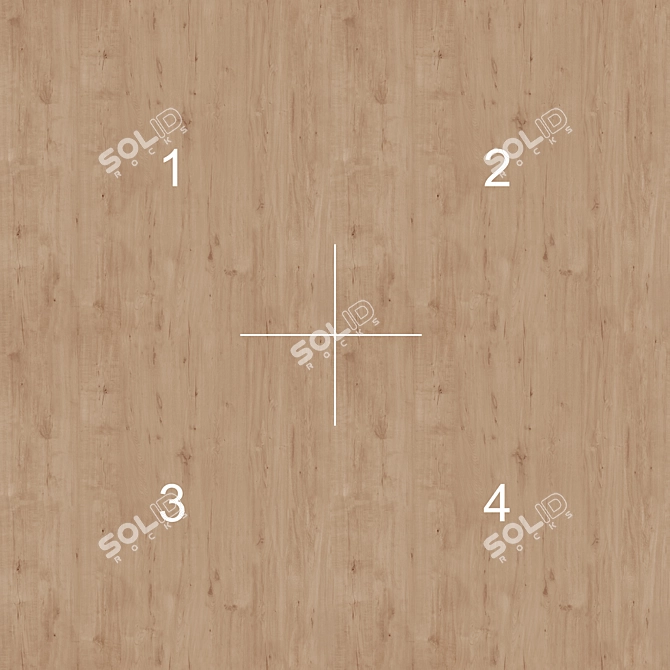 Oak Wood Material Set - PBRTextures 3D model image 7