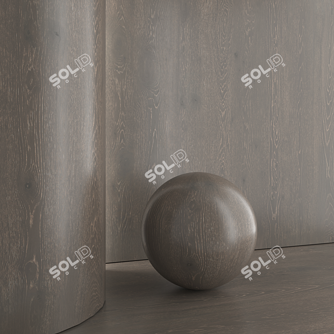 Oak Wood Material with PBRTextures 3D model image 6