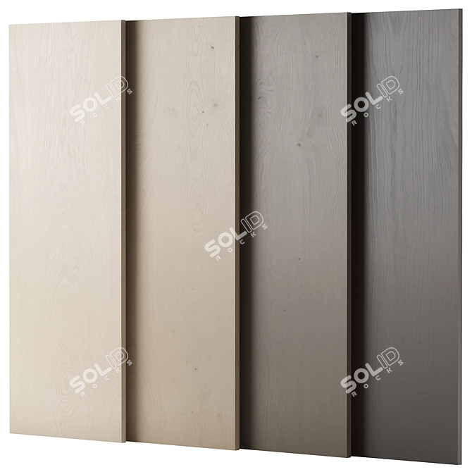  Oak Wood Texture Material Kit 3D model image 1