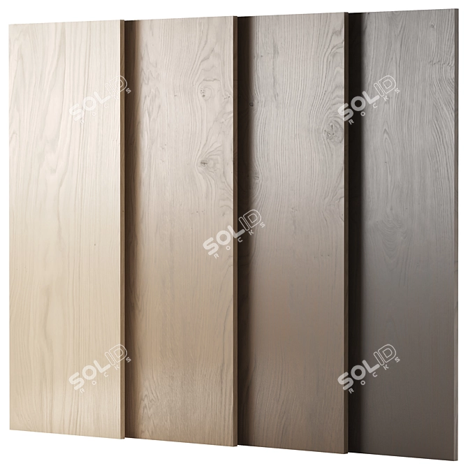 Oak Wood Material 3D Model 3D model image 7