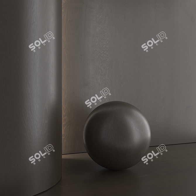 High-Quality Oak Wood Material 3D model image 6