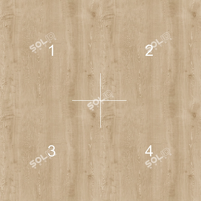 High-Quality Oak Wood Material 3D model image 7