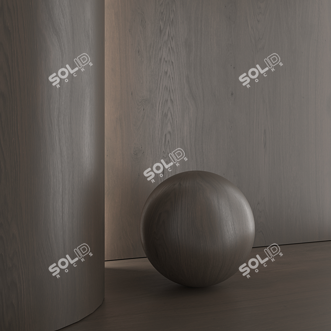 Premium Oak Wood Material Kit 3D model image 6