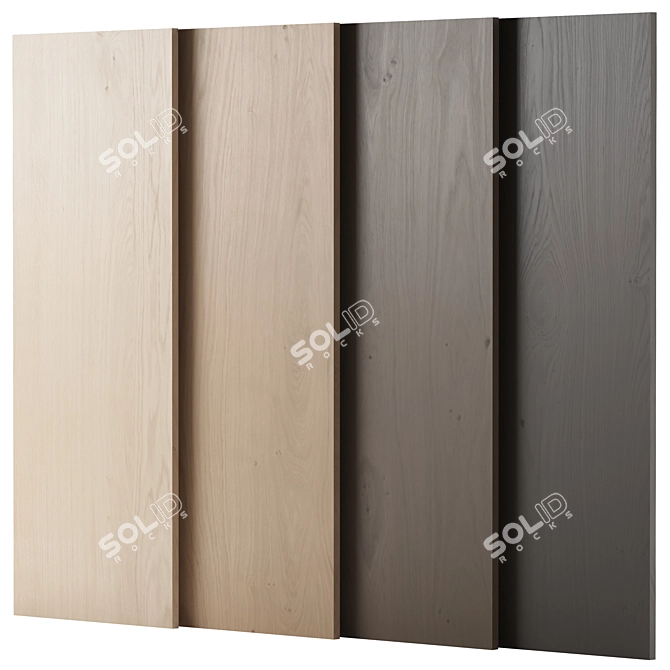 Oak Wood Material Pack 3D model image 1