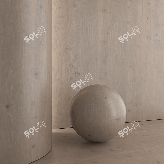 High-Quality Oak Wood Material 3D model image 5
