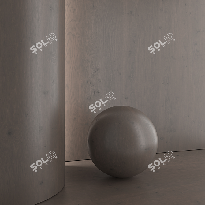 High-Quality Oak Wood Material 3D model image 6